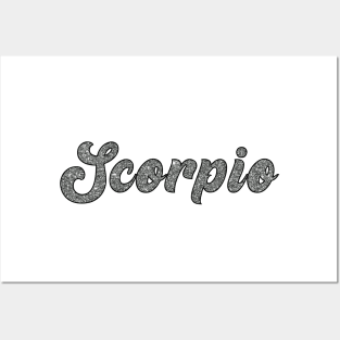 Scorpio Glitter Posters and Art